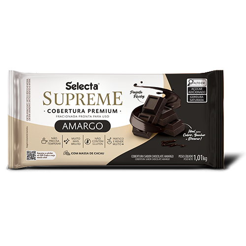 Cobertura Supreme em Barra Sabor Chocolate Amargo